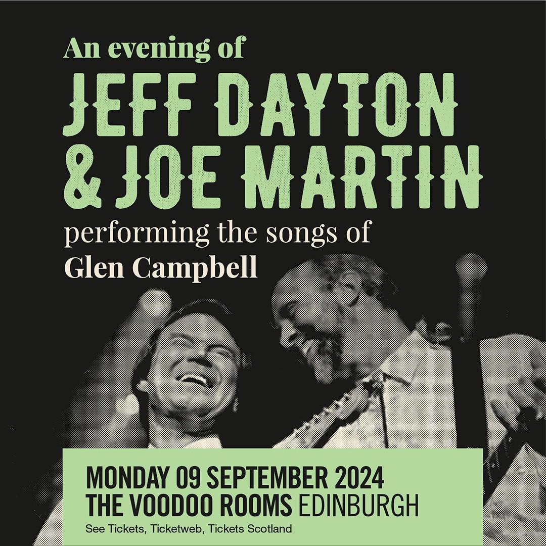 Cancelled - An Evening of Jeff Dayton and Joe Martin performing the songs of Glen Campbell